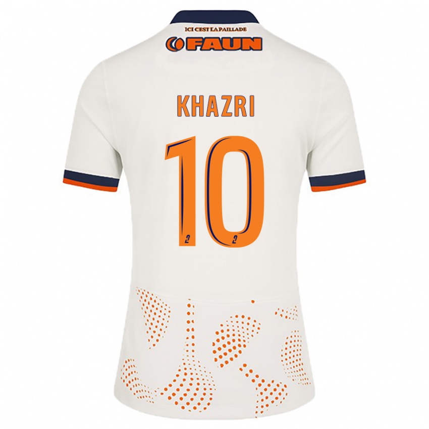 גברים והבי ח'זרי #10 לבן כתום הרחק ג'רזי 2025/26 חולצה קצרה