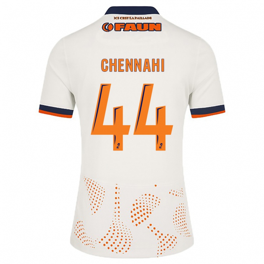 גברים Théo Chennahi #44 לבן כתום הרחק ג'רזי 2025/26 חולצה קצרה