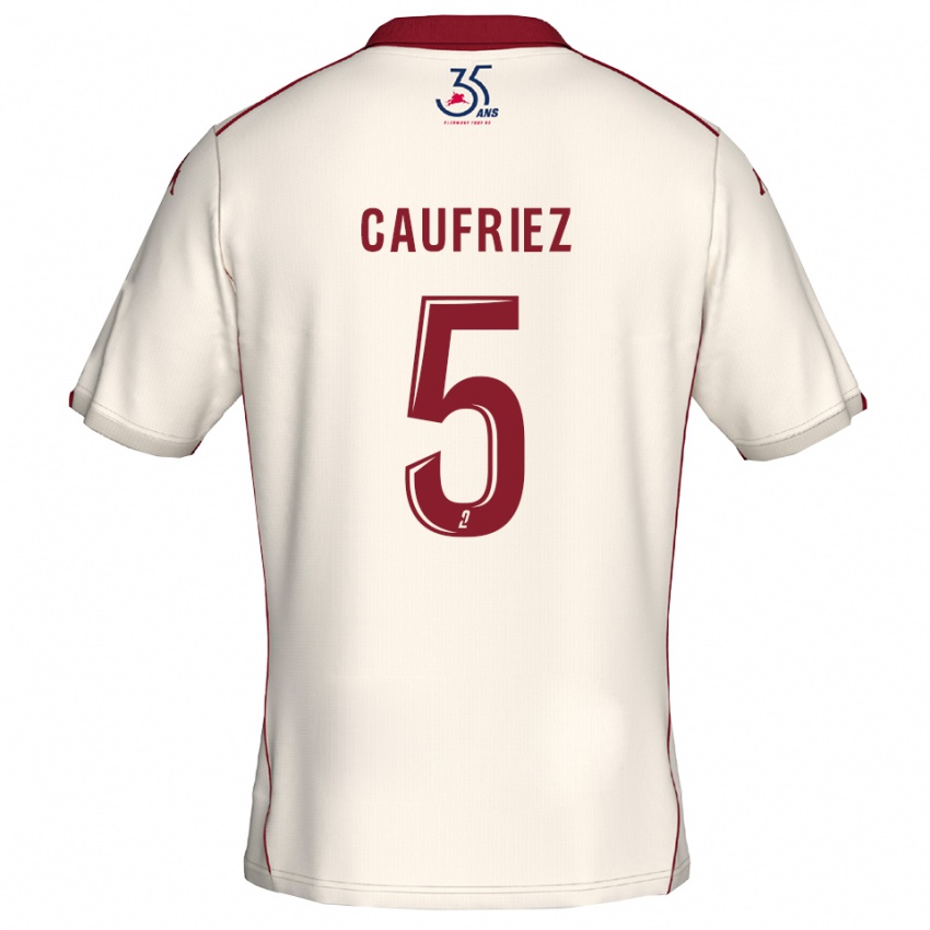 גברים מקסימיליאנו קופרייה #5 לבן בורדו הרחק ג'רזי 2025/26 חולצה קצרה