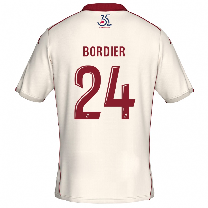 גברים Emma Bordier #24 לבן בורדו הרחק ג'רזי 2025/26 חולצה קצרה