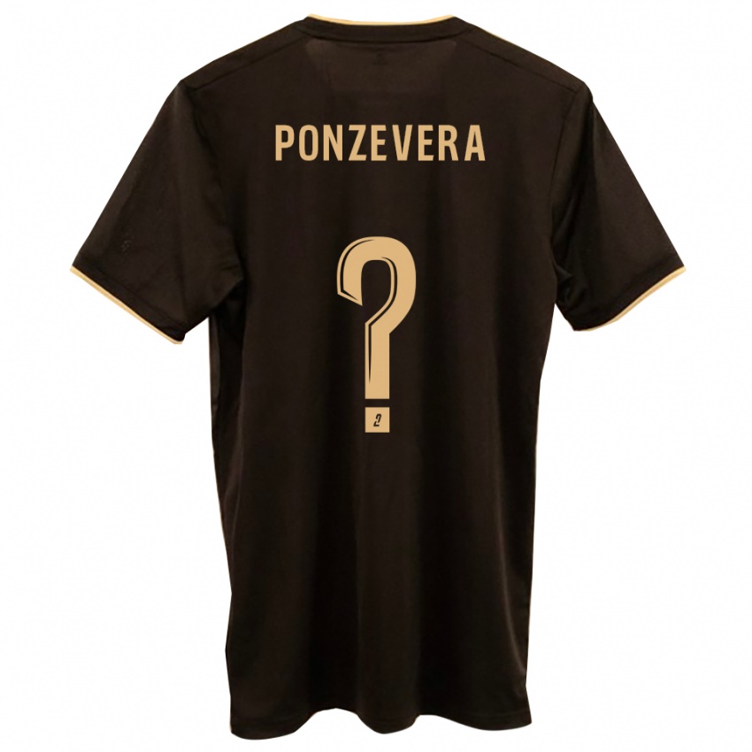 גברים Pierre-Pascal Ponzevera #0 כחול אדום הרחק ג'רזי 2025/26 חולצה קצרה