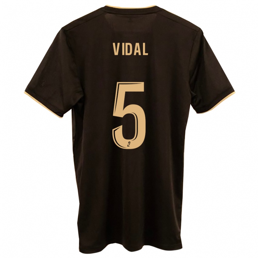 גברים קלמנט וידאל #5 כחול אדום הרחק ג'רזי 2025/26 חולצה קצרה