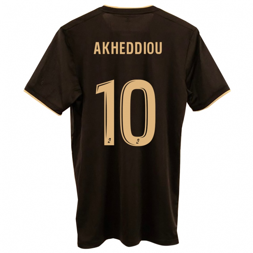 גברים Rayan Akheddiou #10 כחול אדום הרחק ג'רזי 2025/26 חולצה קצרה