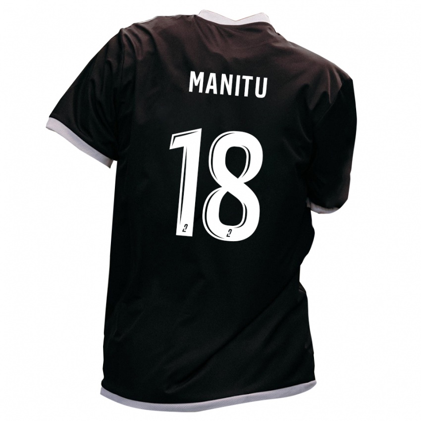 גברים Messy Manitu #18 שחור זהב הרחק ג'רזי 2025/26 חולצה קצרה