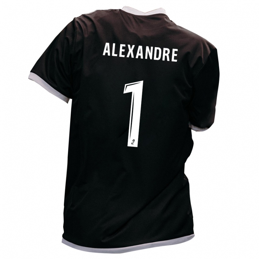 גברים Lou Alexandre #1 שחור זהב הרחק ג'רזי 2025/26 חולצה קצרה