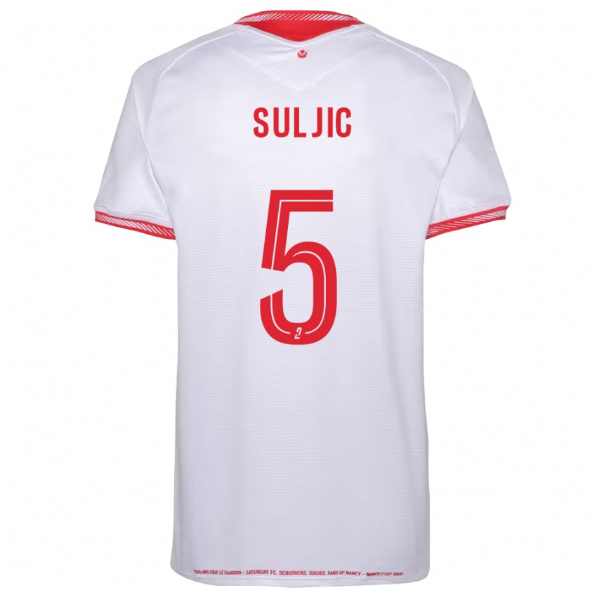 גברים כייזם סולייק #5 שחור אדום הרחק ג'רזי 2025/26 חולצה קצרה