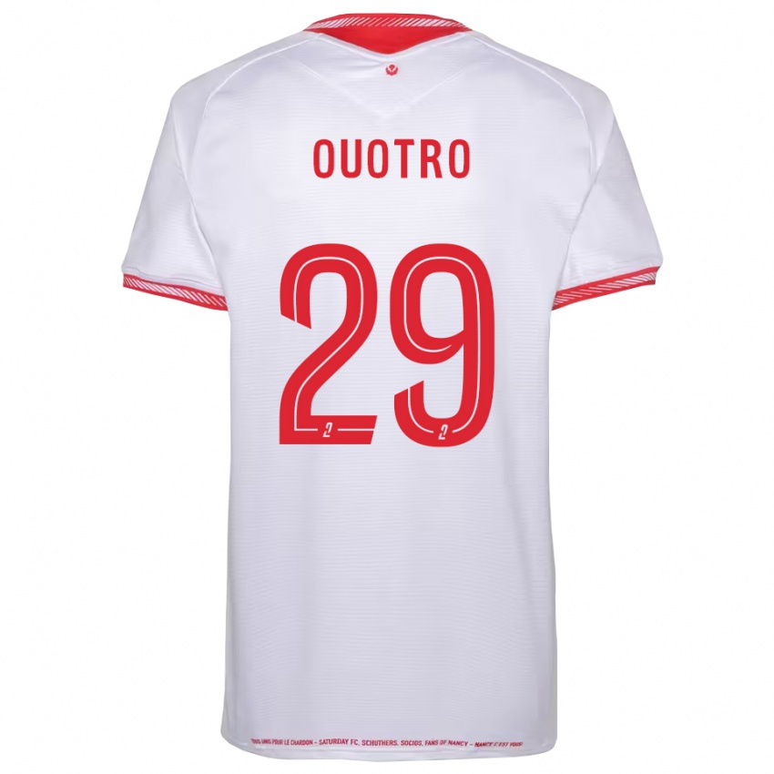 גברים Patrick Ouotro #29 שחור אדום הרחק ג'רזי 2025/26 חולצה קצרה