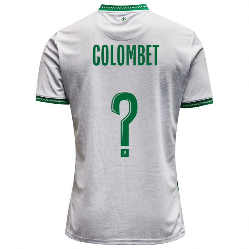 גברים Alexis Colombet #0 לבן ירוק הרחק ג'רזי 2025/26 חולצה קצרה