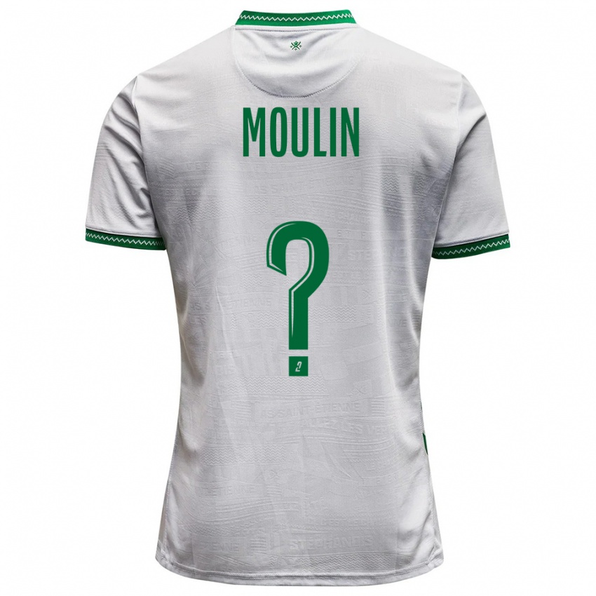 גברים Noah Moulin #0 לבן ירוק הרחק ג'רזי 2025/26 חולצה קצרה