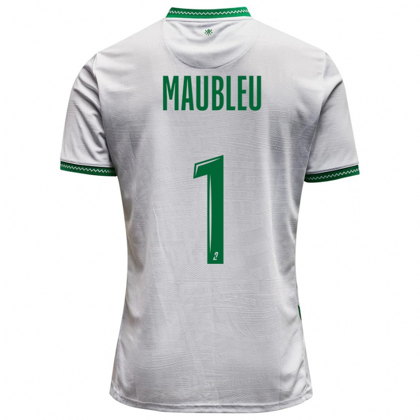 גברים ברייס מובלו #1 לבן ירוק הרחק ג'רזי 2025/26 חולצה קצרה