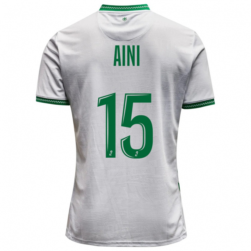 גברים Noham Aini #15 לבן ירוק הרחק ג'רזי 2025/26 חולצה קצרה