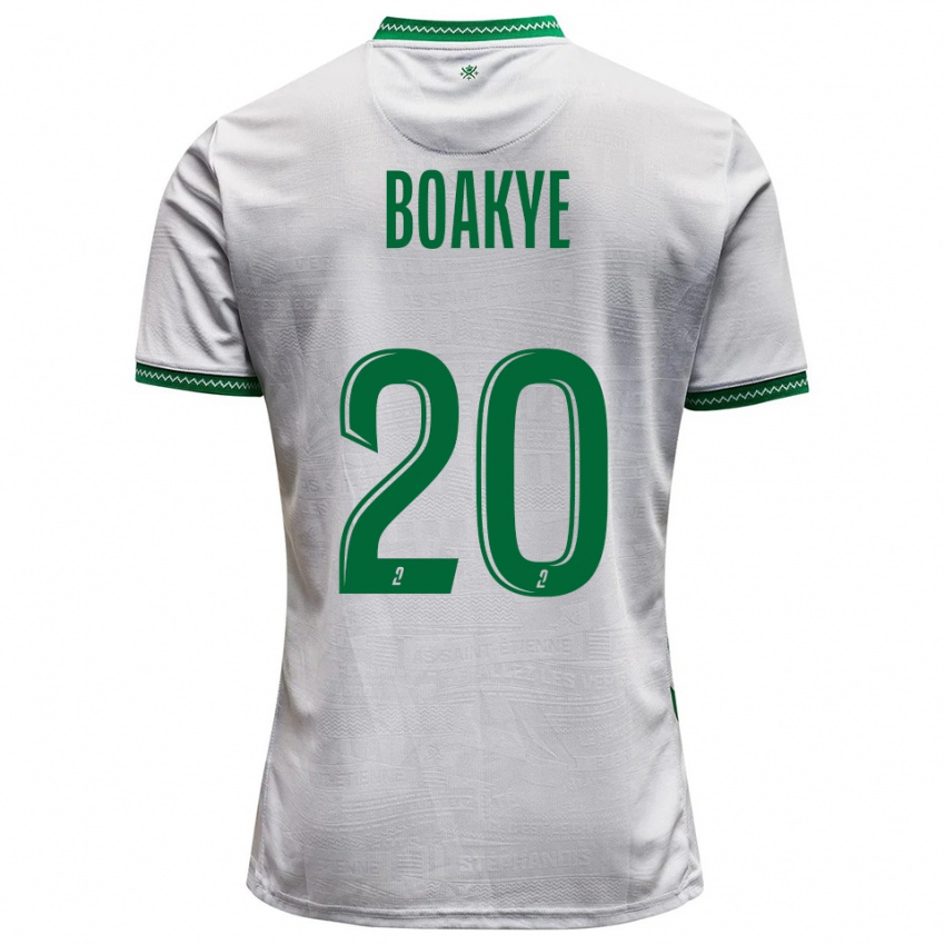 גברים אוגוסטין בואקיה #20 לבן ירוק הרחק ג'רזי 2025/26 חולצה קצרה