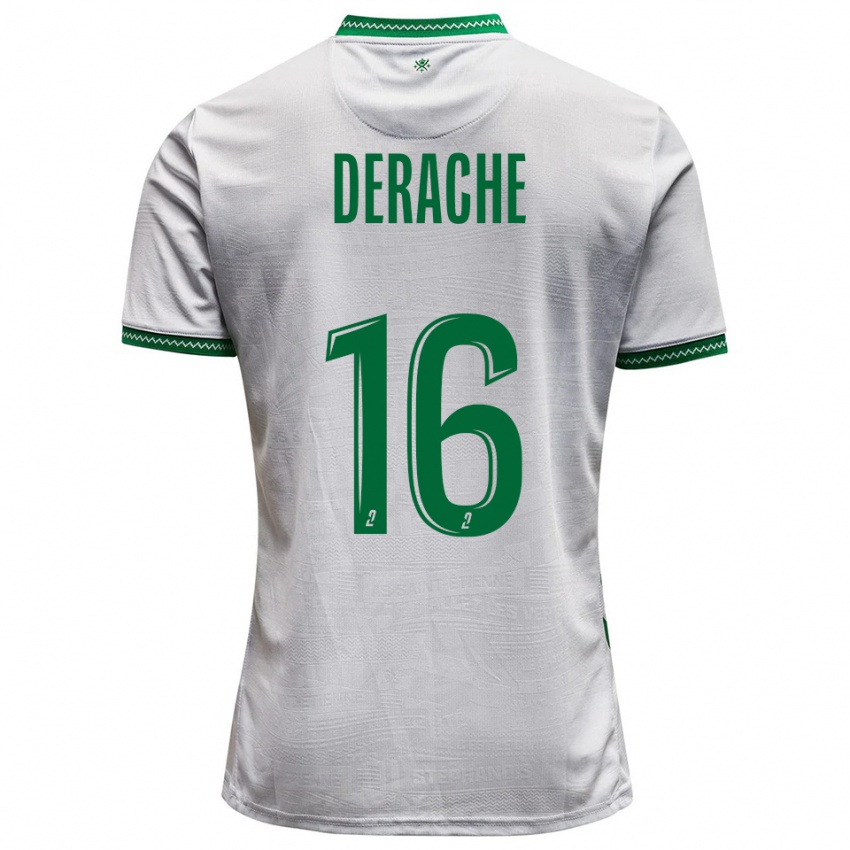 גברים ג׳וסף דראש #16 לבן ירוק הרחק ג'רזי 2025/26 חולצה קצרה