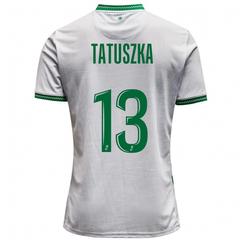 גברים Maxence Tatuszka #13 לבן ירוק הרחק ג'רזי 2025/26 חולצה קצרה