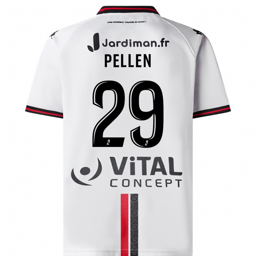 גברים בלאנש פלן #29 לבן אדום הרחק ג'רזי 2025/26 חולצה קצרה