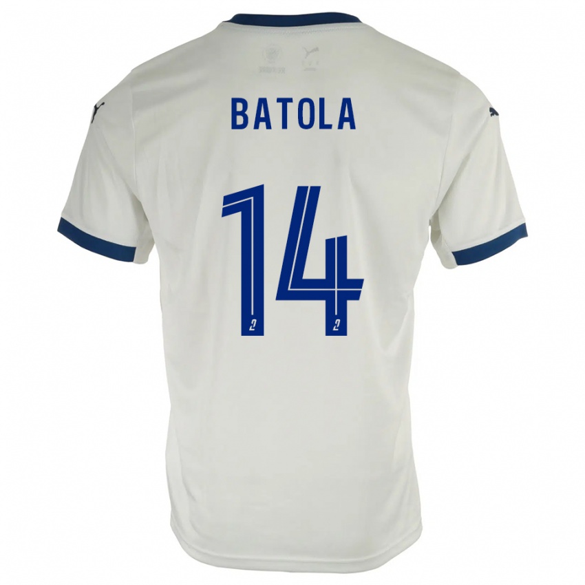 גברים Christ Batola #14 לבן כחול הרחק ג'רזי 2025/26 חולצה קצרה