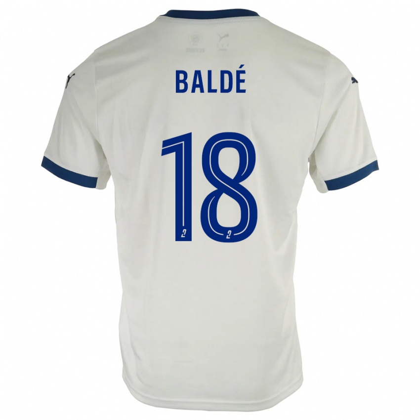 גברים תיירנו באלדה #18 לבן כחול הרחק ג'רזי 2025/26 חולצה קצרה