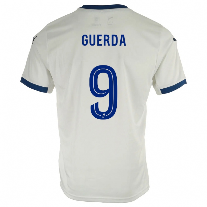 גברים Rylan Guerda #9 לבן כחול הרחק ג'רזי 2025/26 חולצה קצרה