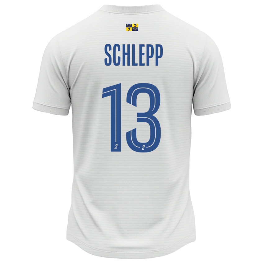 גברים אנג׳ליק שלפ #13 לבן כחול הרחק ג'רזי 2025/26 חולצה קצרה