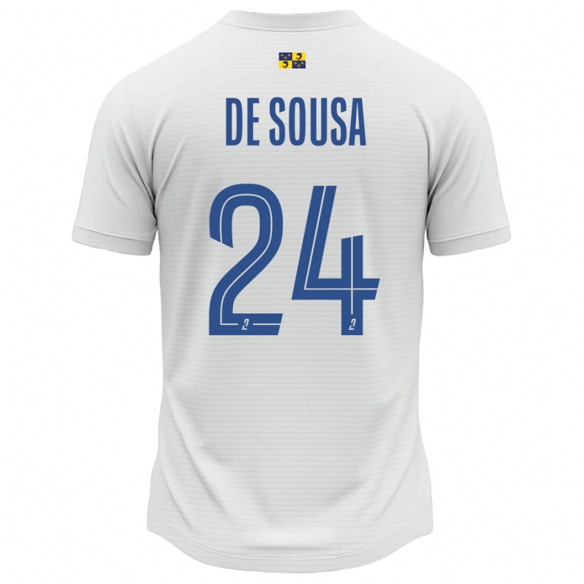 גברים טיפאני די סוזה #24 לבן כחול הרחק ג'רזי 2025/26 חולצה קצרה