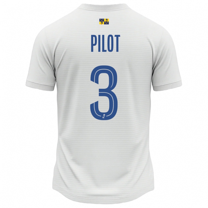 גברים Romane Pilot #3 לבן כחול הרחק ג'רזי 2025/26 חולצה קצרה