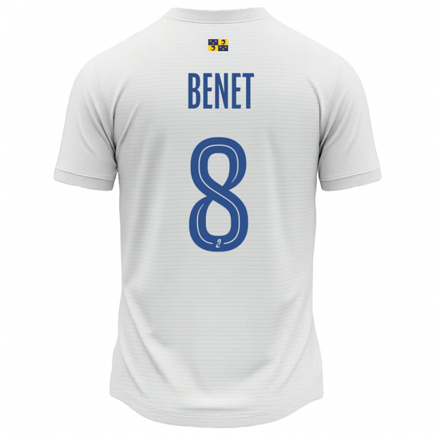 גברים ג׳סי בנט #8 לבן כחול הרחק ג'רזי 2025/26 חולצה קצרה