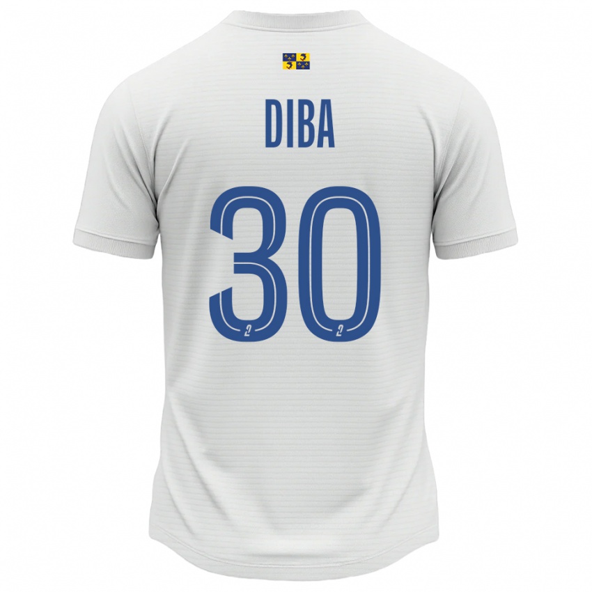 גברים סמבה ללה דיבה #30 לבן כחול הרחק ג'רזי 2025/26 חולצה קצרה