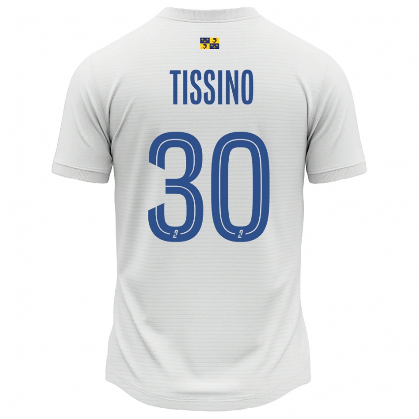 גברים Julie Tissino #30 לבן כחול הרחק ג'רזי 2025/26 חולצה קצרה