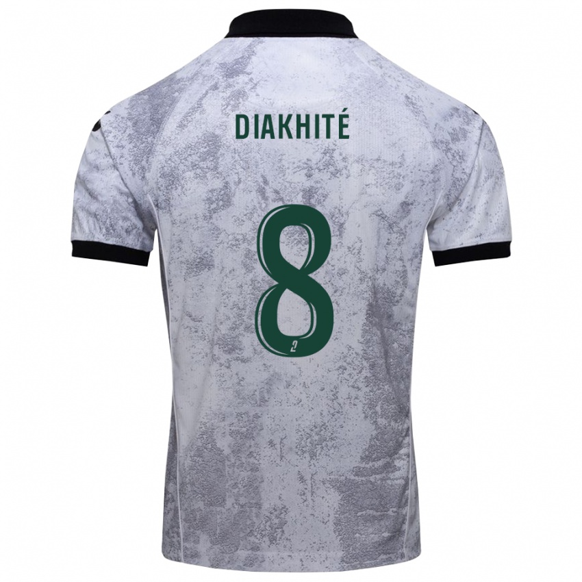 גברים Abdourahmane Diakhité #8 לבן שחור הרחק ג'רזי 2025/26 חולצה קצרה