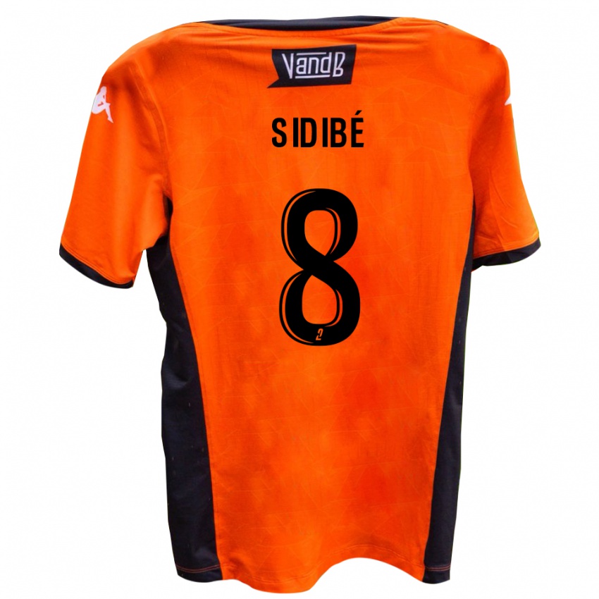 גברים Mamadou Sidibé #8 לבן שחור הרחק ג'רזי 2025/26 חולצה קצרה