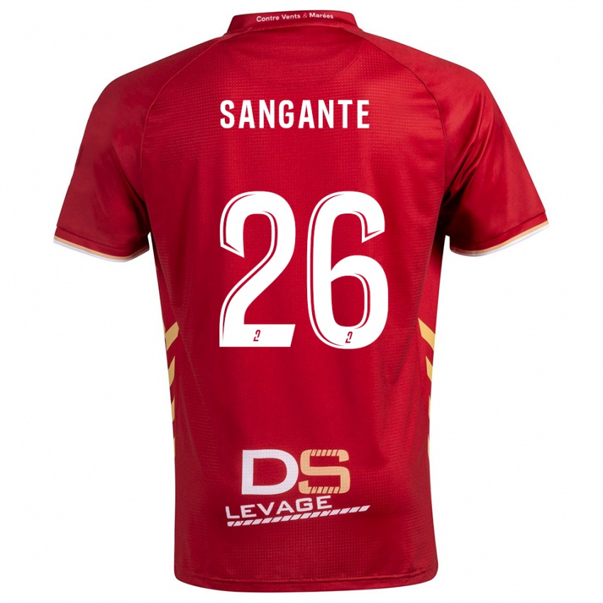 גברים Opa Sangante #26 בורדו זהב הרחק ג'רזי 2025/26 חולצה קצרה