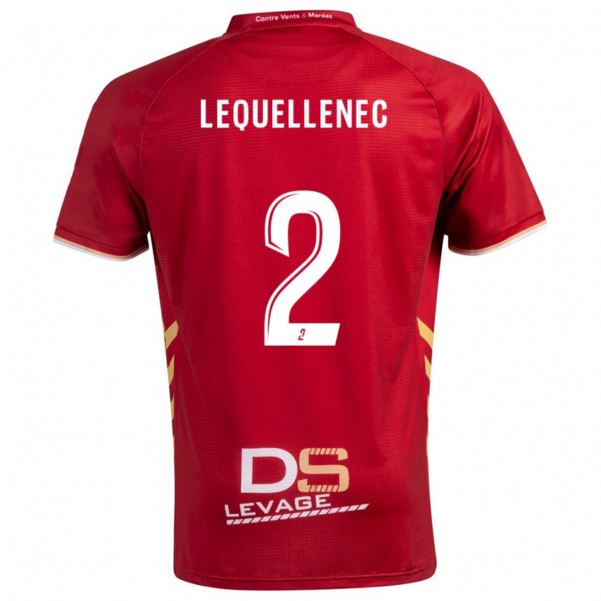 גברים Yanis Lequellenec #2 בורדו זהב הרחק ג'רזי 2025/26 חולצה קצרה