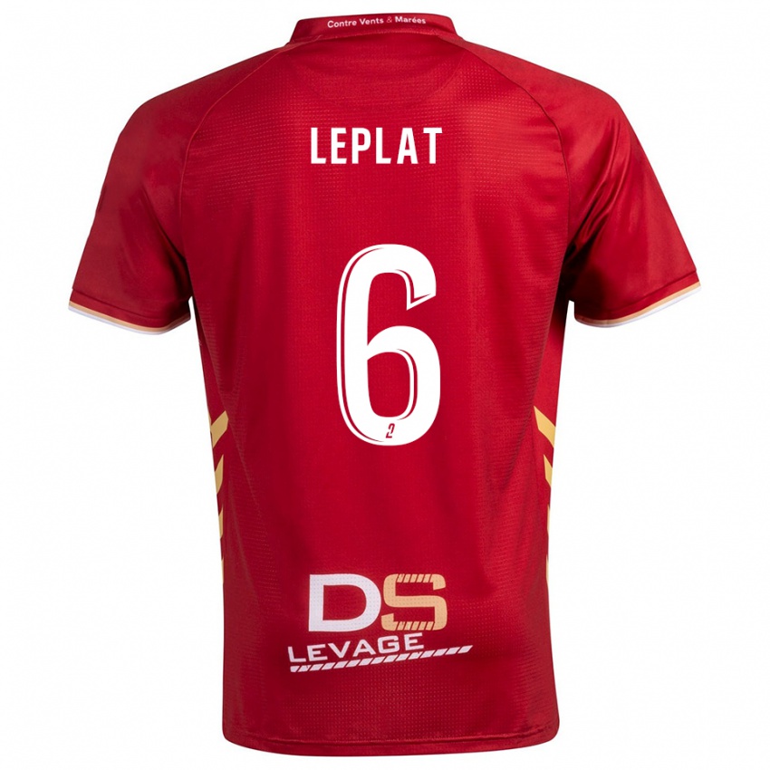 גברים Maethys Leplat #6 בורדו זהב הרחק ג'רזי 2025/26 חולצה קצרה