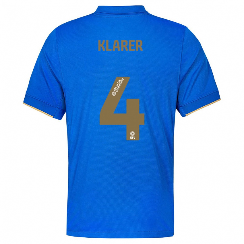 נשים כריסטוף קלארר #4 כחול זהב ג'רזי ביתית 2025/26 חולצה קצרה