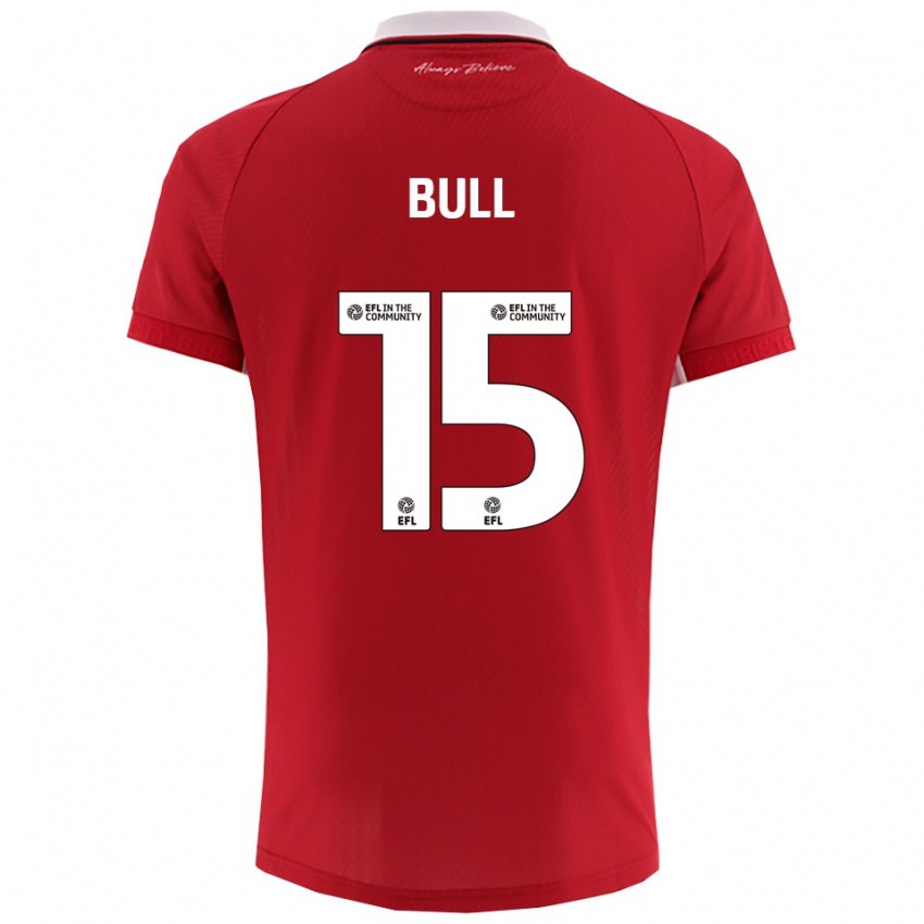 נשים ז׳סמין בול #15 אדום לבן ג'רזי ביתית 2025/26 חולצה קצרה