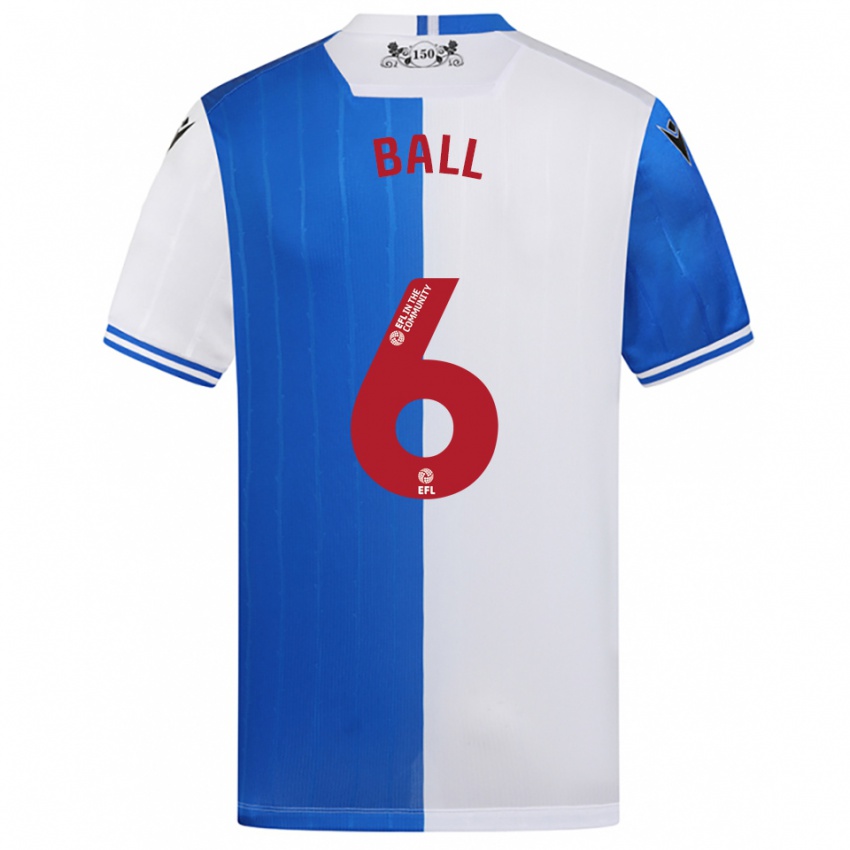 נשים Levi Ball #6 כחול לבן ג'רזי ביתית 2025/26 חולצה קצרה