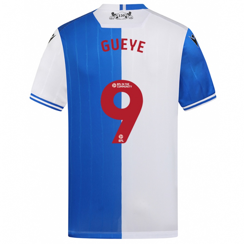 נשים מכתאר גווייה #9 כחול לבן ג'רזי ביתית 2025/26 חולצה קצרה