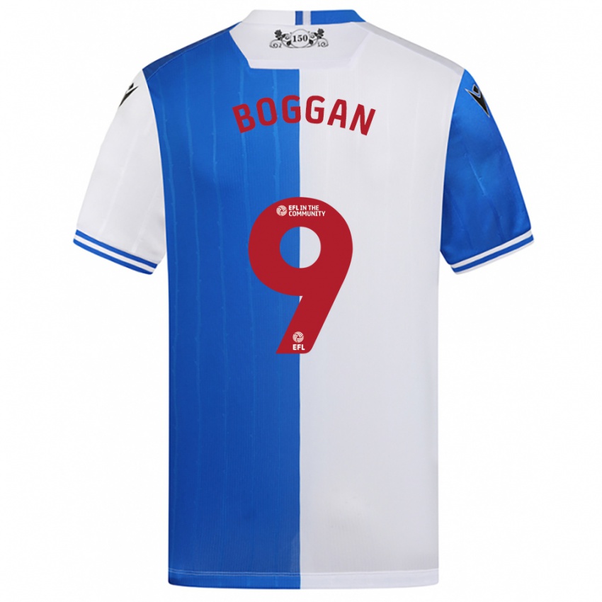 נשים Joe Boggan #9 כחול לבן ג'רזי ביתית 2025/26 חולצה קצרה