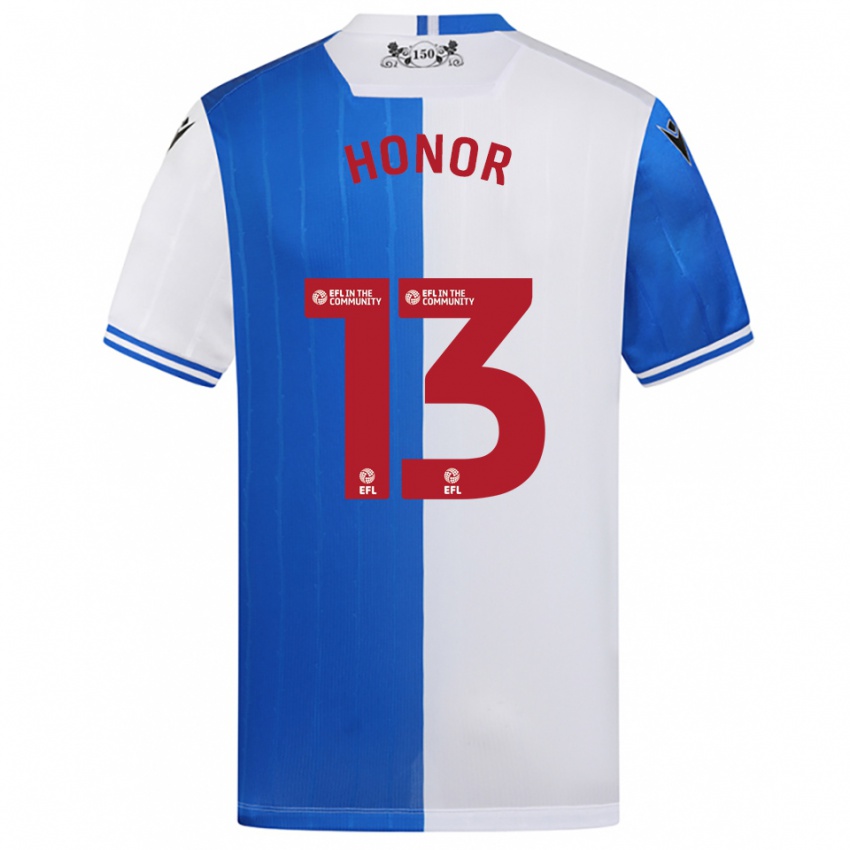 נשים סולומון הונור #13 כחול לבן ג'רזי ביתית 2025/26 חולצה קצרה