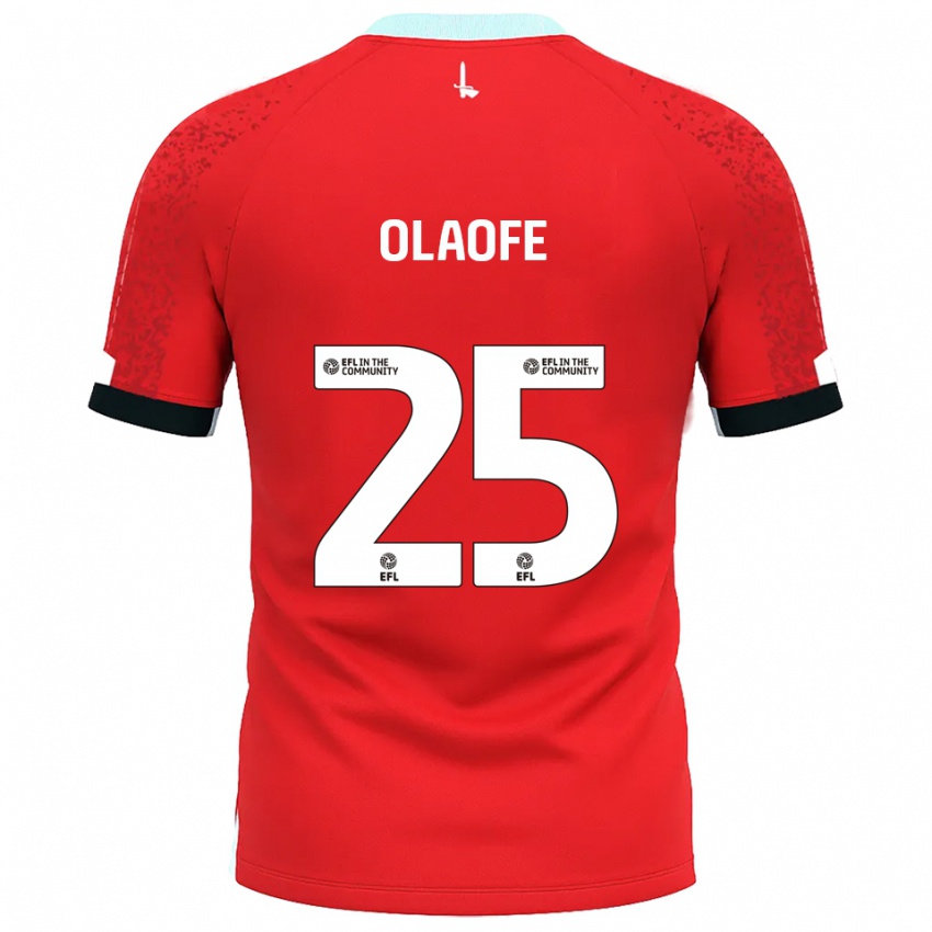 נשים אייזק אולאופה #25 אדום לבן ג'רזי ביתית 2025/26 חולצה קצרה