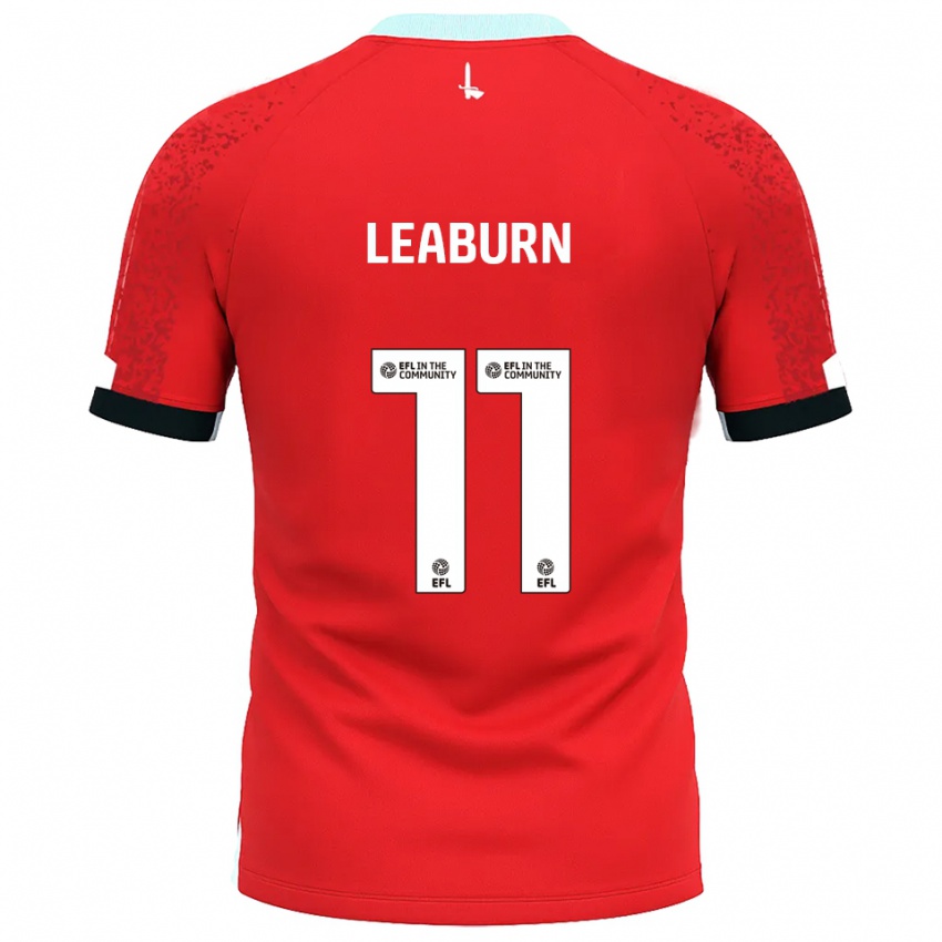 נשים Miles Leaburn #11 אדום לבן ג'רזי ביתית 2025/26 חולצה קצרה