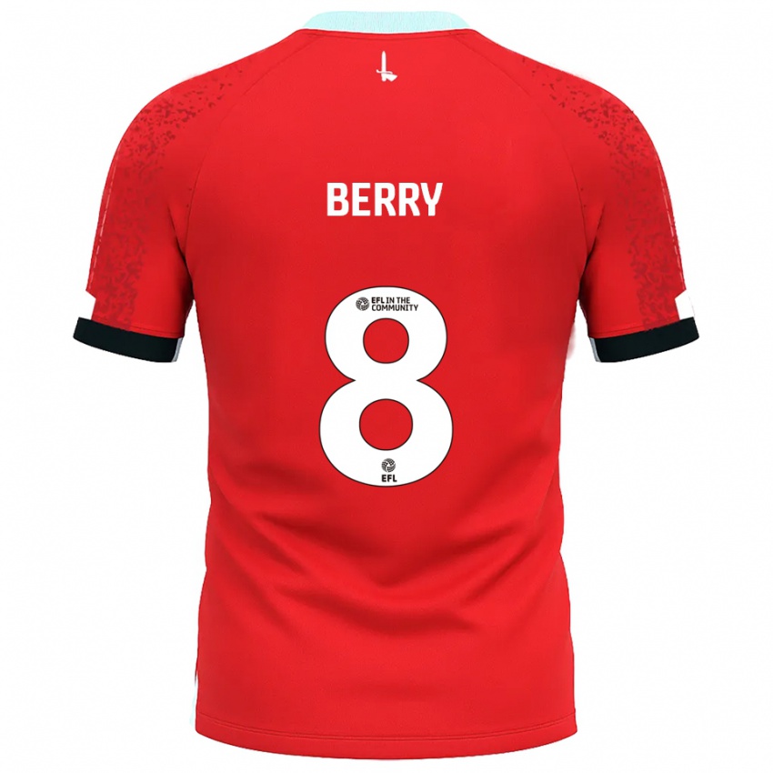 נשים לוק ברי #8 אדום לבן ג'רזי ביתית 2025/26 חולצה קצרה