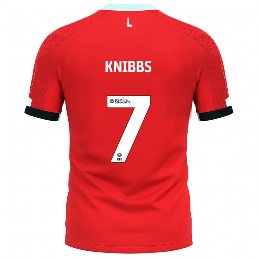 נשים הארווי ניבס #7 אדום לבן ג'רזי ביתית 2025/26 חולצה קצרה