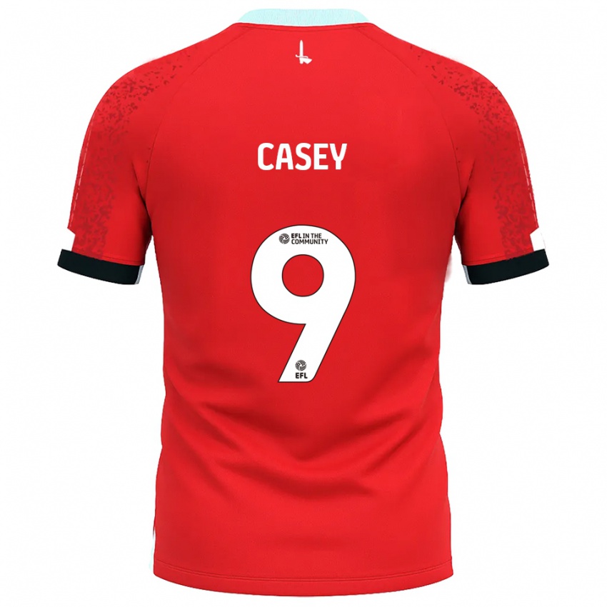 נשים Patrick Casey #9 אדום לבן ג'רזי ביתית 2025/26 חולצה קצרה