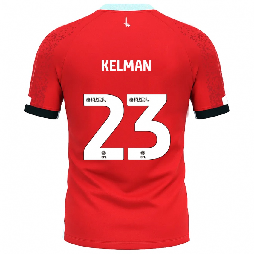 נשים צ'ארלי קלמן #23 אדום לבן ג'רזי ביתית 2025/26 חולצה קצרה