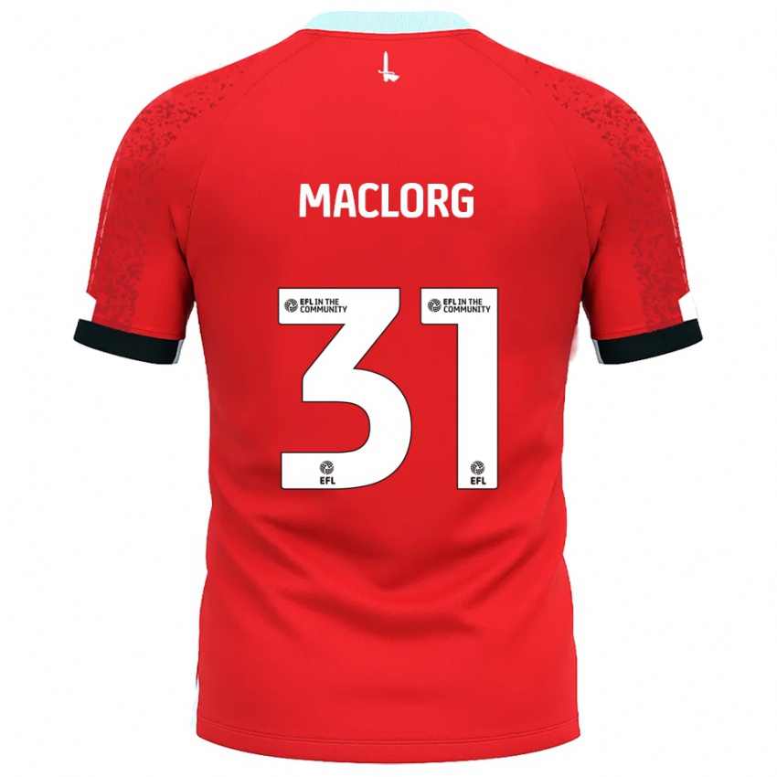 נשים Lennon Maclorg #31 אדום לבן ג'רזי ביתית 2025/26 חולצה קצרה