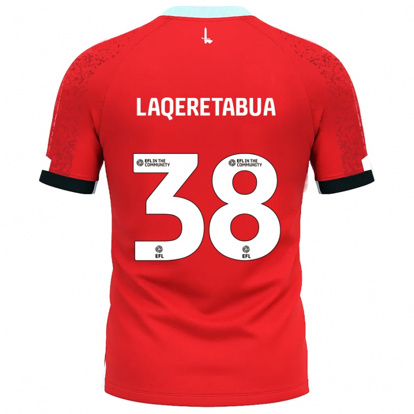 נשים ג'ושוע לאקרטאבואה #38 אדום לבן ג'רזי ביתית 2025/26 חולצה קצרה