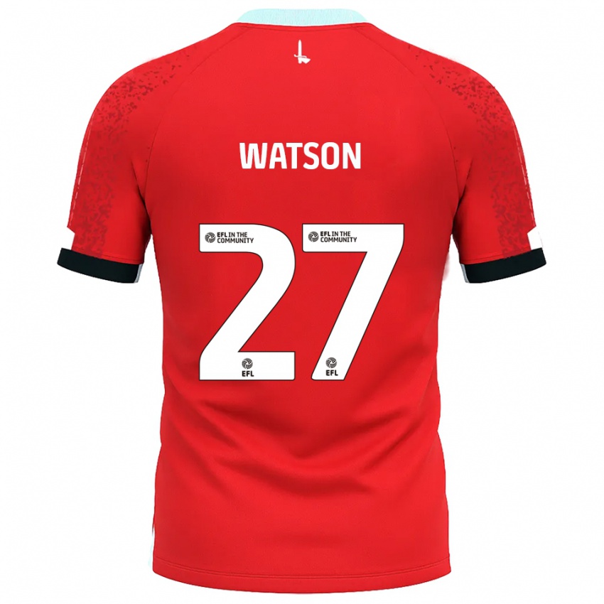 נשים Tennai Watson #27 אדום לבן ג'רזי ביתית 2025/26 חולצה קצרה