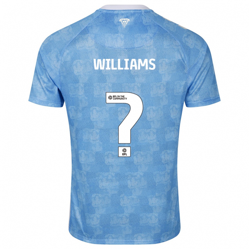 נשים Thomas Williams #0 תכלת לבן ג'רזי ביתית 2025/26 חולצה קצרה