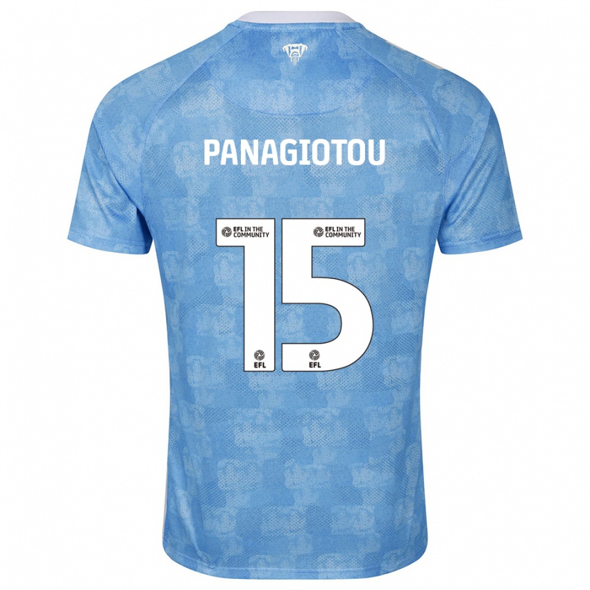 נשים Constantine Panagiotou #15 תכלת לבן ג'רזי ביתית 2025/26 חולצה קצרה